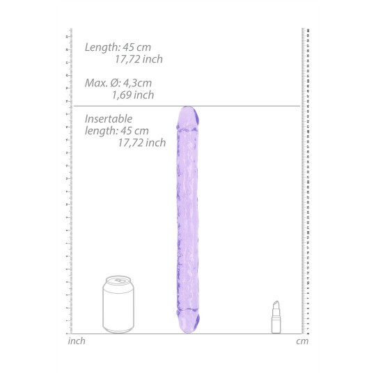 REALISTIC DOUBLE DONG - 18&#039;&#039; / 45 CM