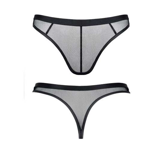 MEN'S THONG MADE OF ELASTIC MESH