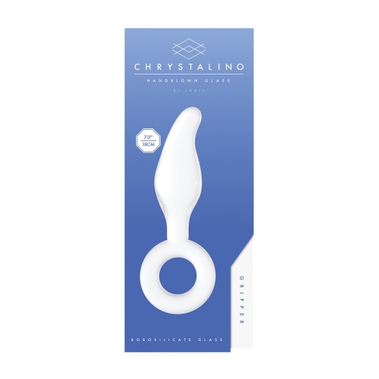 ЗАХВАТ - СТЕКЛЯННЫЙ ФАЛЛОИМИТАТОР С КОЛЬЦОМ