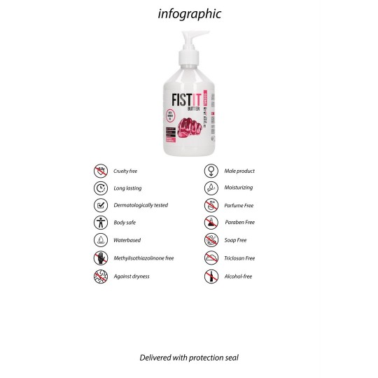 МАСЛО ДЛЯ СКОЛЬЖЕНИЯ НА ВОДНОЙ ОСНОВЕ FIST IT - 17 ФЛ УНЦИЙ / 500 МЛ - ПОМПА