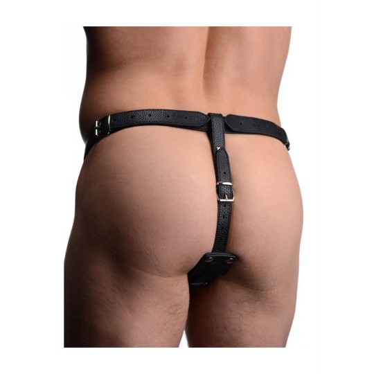 MEN'S HARNESS WITH SILICONE BUTT PLUG