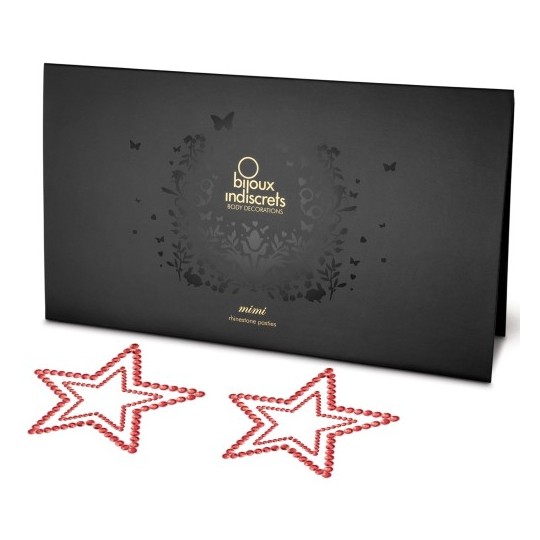 TAPA MAMILOS MIMI STAR BIJOUX INDISCRETS VERMELHOS