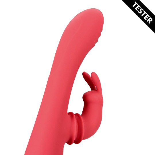 SWINGING RABBIT G-SPOT VIBRATOR - BRIGHTO RED - TESTER