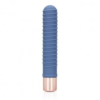 RIBBED MINI VIBRATOR - BLUE HORIZON