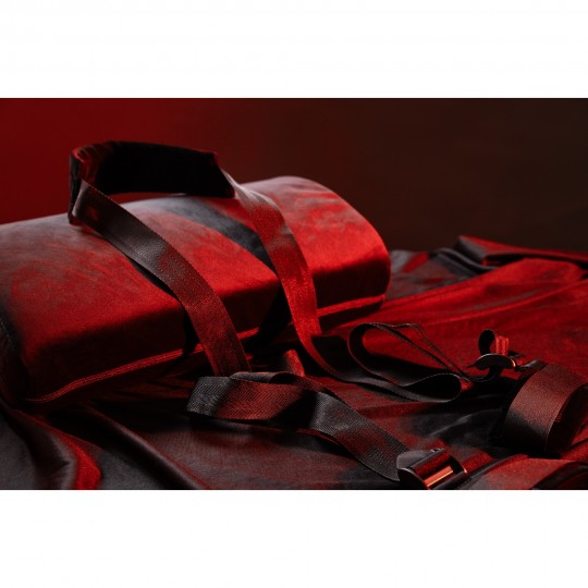 PADDED ANKLE SLING WITH ADJUSTABLE STRAPS - BLACK