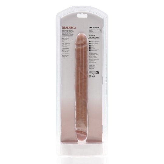 SLIM DOUBLE ENDED DONG 12 / 30,5 CM - TAN