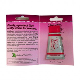 ГЕЛЬ ДЛЯ ВОЗБУЖДЕНИЯ VIVA CREAM - 0,18 ФЛ УНЦИИ / 5 МЛ