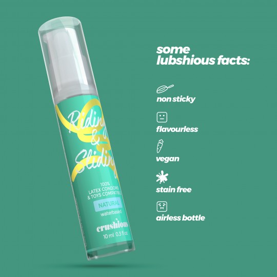CRUSHIOUS RIDING &amp; SLIDING WATERBASED LUBRICANT GEL 10ML