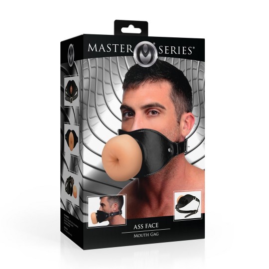 BÂILLON AVEC MASTURBATEUR EN FORME D'ANUS ASS FACE XR BRANDS