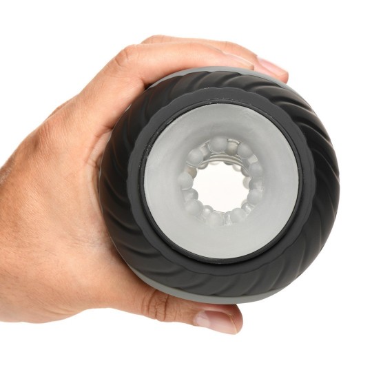 VIBRATING AND SQUEEZING MASTURBATOR - 10X - BLACK