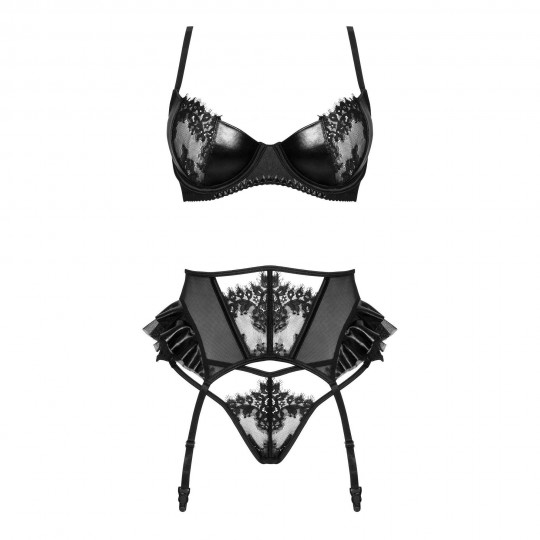 КОМПЛЕКТ ИЗ 3 ПРЕДМЕТОВ BEAUTY NIGHT FASHION RAFAELLA ЧЕРНЫЙ