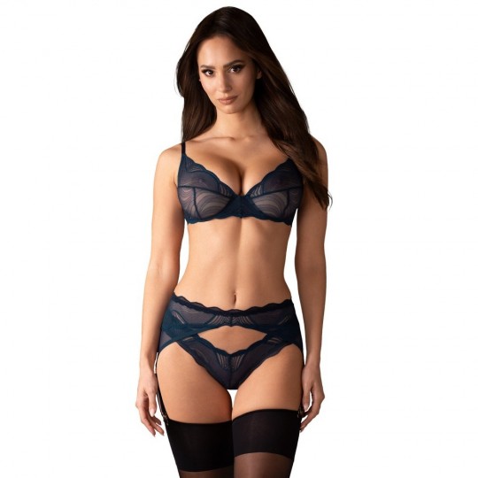 SUSPENDER SET NIGHTLY BLUE