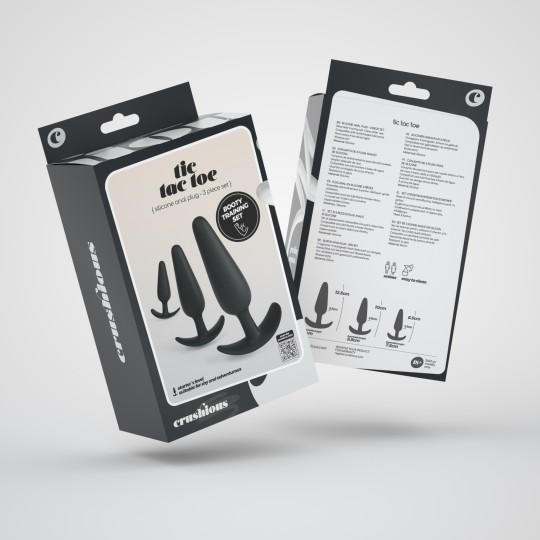 TIC TAC TOE SET DI PLUGS ANALI PER L'ALLENAMENTO CRUSHIOUS