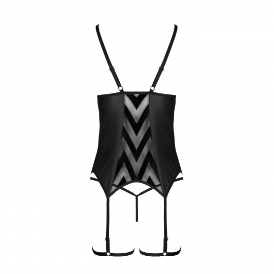 ANGELICA CORSET BLACK  - PASSION