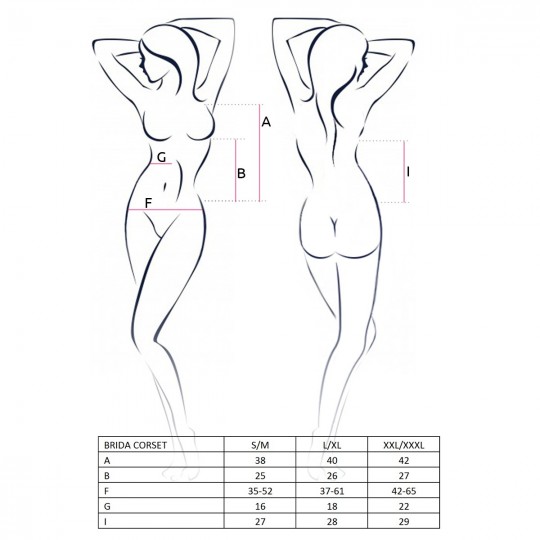 BRIDA CORSET RED  - PASSION