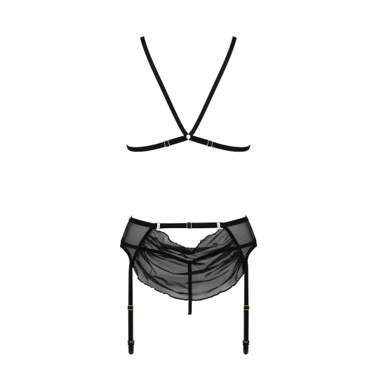 CONJUNTO DE 3 PEÇAS DELIENA PRETO PASSION