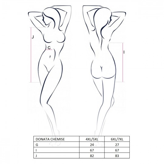 NUISETTE ET STRING DONATA NOIR TAILLE REINE PASSION