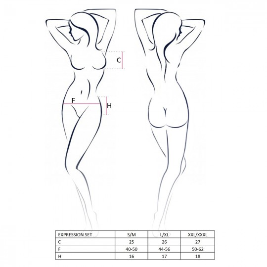 PASSION EXPRESSION SET 3 PIECE BLACK