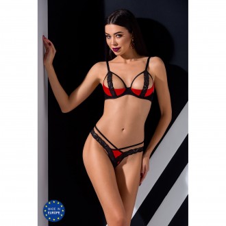 CONJUNTO DE 2 PEÇAS FEMMINA BIKINI VERMELHO DEVIL COLLECTION PASSION