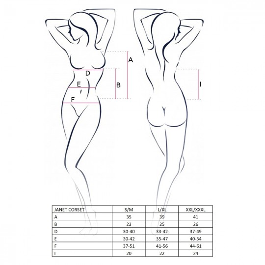 JANET CORSET WHITE  - PASSION