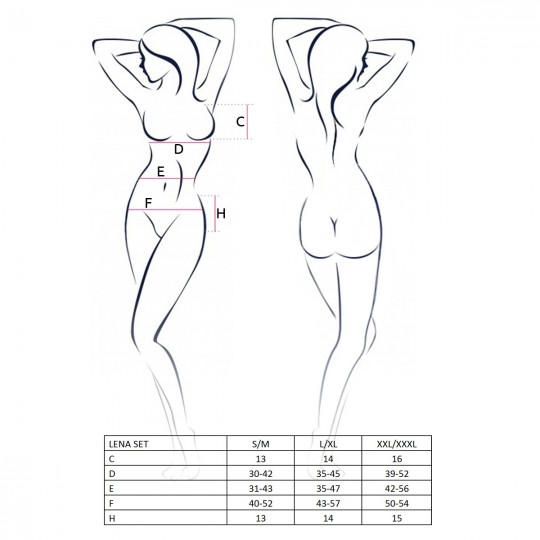 ENSEMBLE 3 PIÈCES LENA VERMELHO PASSION