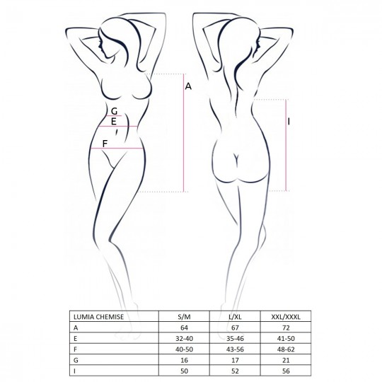 CAMISA DE NOITE E TANGA LUMIA PRETO PASSION