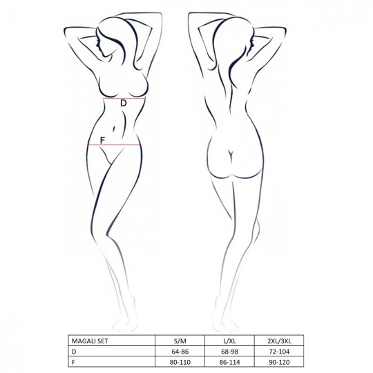 ENSEMBLE 3 PIÈCES MAGALI ROUGE DEVIL COLLECTION PASSION