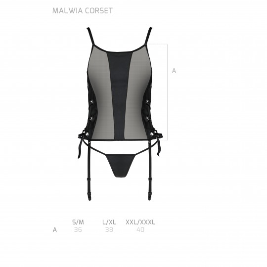 MALWIA CORSET BLACK  - PASSION