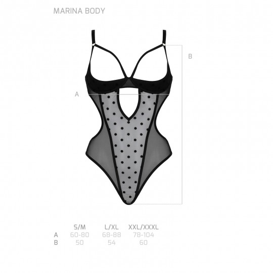BODY MARINA PRETO DEVIL COLLECTION PASSION