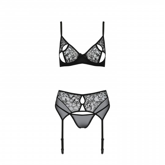 CONJUNTO DE 3 PIEZAS  PRIMULA NEGRO ECO COLLECTION PASSION