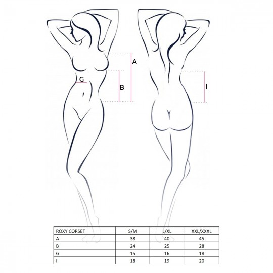 CORSÉ Y TANGA ROXY NEGRO PASSION
