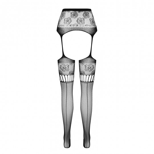 PASSION EROTIC LINE STOCKINGS S030 BLACK