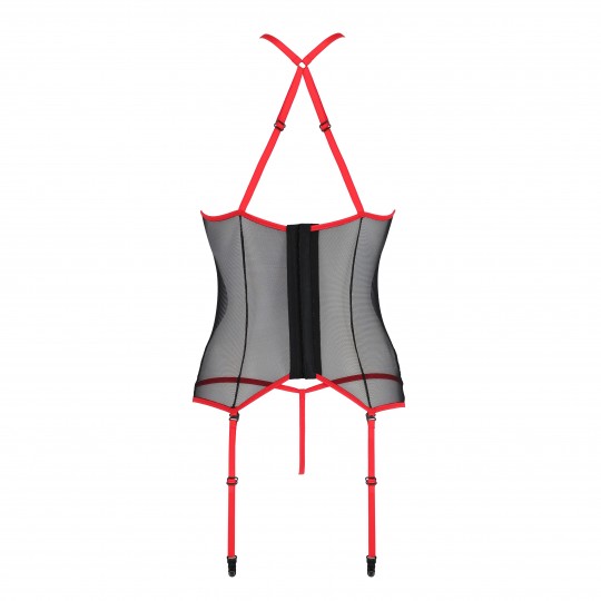 SATARA CORSET RED  PASSION