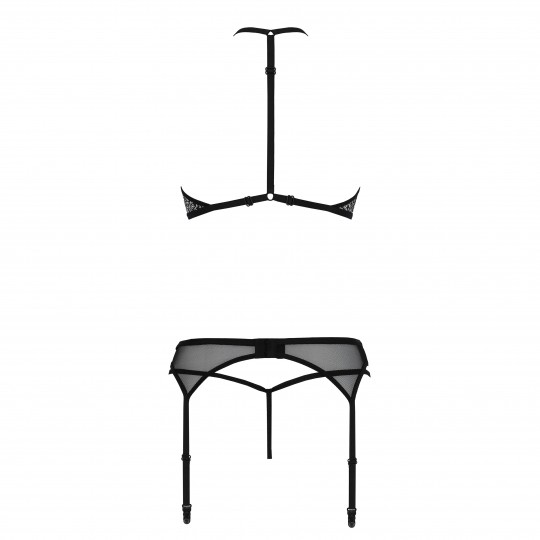 ENSEMBLE 3 PIÈCES SATARA NOIR EROTIC LINE PASSION