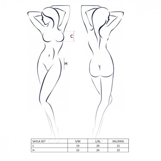 PASSION SAYLA 3 PIECE SET BLACK