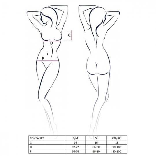 TONYA SET BLACK  - PASSION