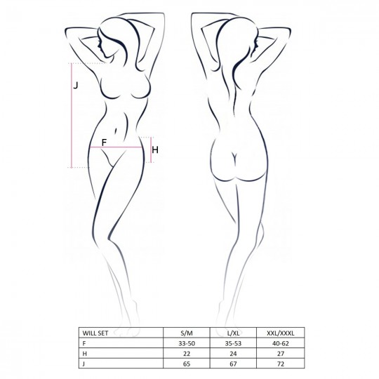 CONJUNTO DE 4 PEÇAS WILL PRETO PASSION