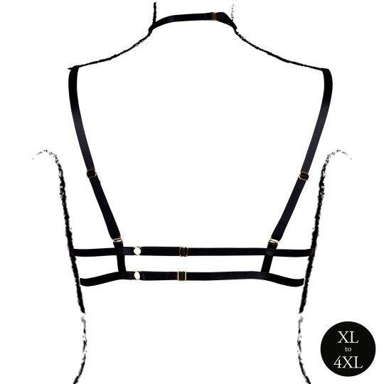 SOUTIEN-GORGE TRIANGLE NOIR TAILLE REINE LE DÉSIR