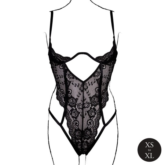BODY LACE UNDERWIRED NOIR LE DÉSIR