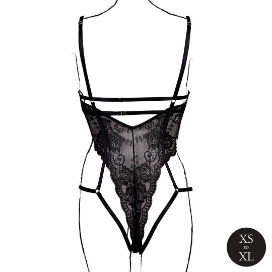 BODY LACE UNDERWIRED NOIR LE DÉSIR