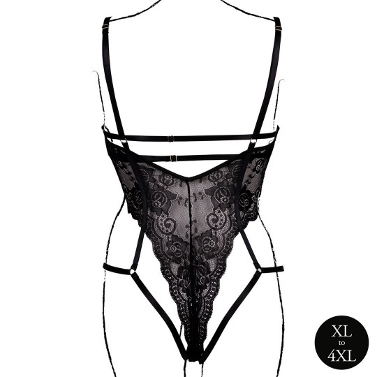 BODY LACE UNDERWIRED NOIR TAILLE REINE LE DÉSIR