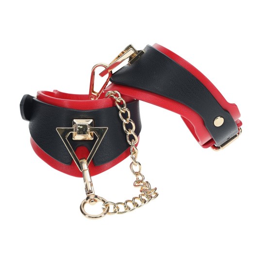 MILAN COLLECTION - HANDCUFFS - BLACK/RED