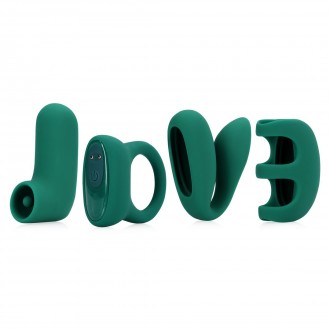 SET DI PROIETTILI CON 4 ACCESSORI LOVE' (S)EXPLORE VERDE LOVELINE