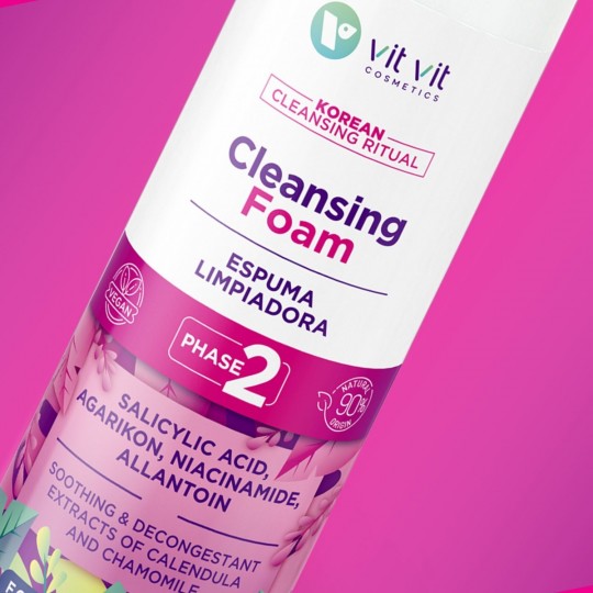 ESPUMA DE LIMPEZA KOREAN BEAUTY NOURISHING AND CLEANSER BALM VIT VIT COSMETICS 150ML