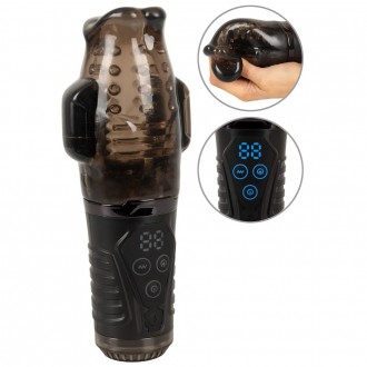 SUCKING MASTURBATOR WITH DUAL VIBRATION