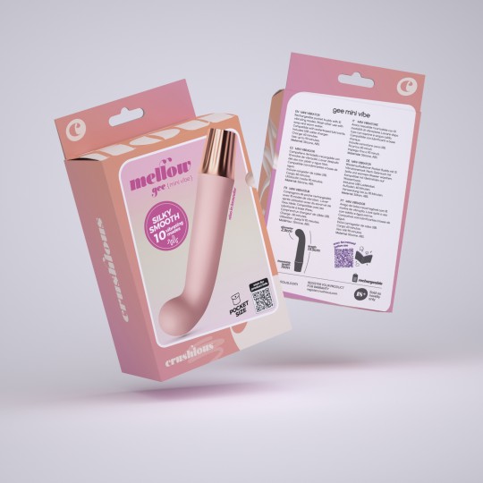 PACK 5 + 1 GRATUITO MINI VIBRATORE MELLOW GEE ROSA CRUSHIOUS