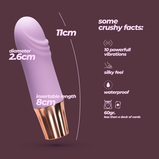 CRUSHIOUS MELLOW WAVES MINI VIBRATOR LAVENDER