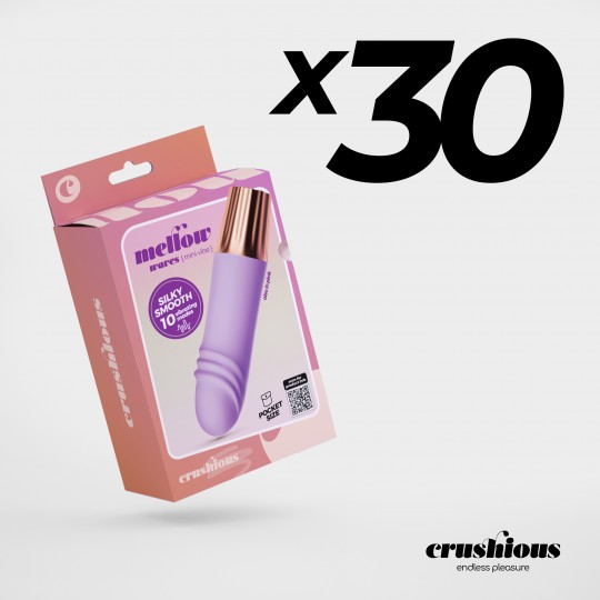 CONFEZIONE DA 30 MINI VIBRATORE MELLOW WAVES LAVANDA CRUSHIOUS