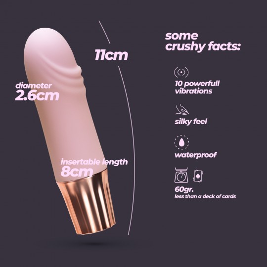 MINI VIBRATORE MELLOW WAVES ROSA CRUSHIOUS