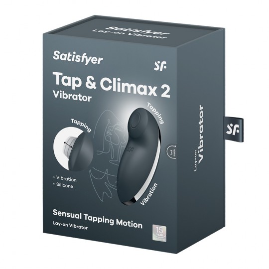 SATISFYER TAP &amp; CLIMAX 2 GREY STIMULATOR